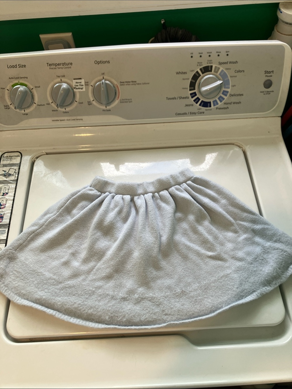 Baby blue 4t knit Toddler circle sweater Skirt